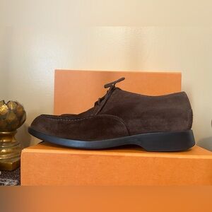 Tod's Suede Men's Lace Up Shoes Brown Luxury Brand Italy - Size 10